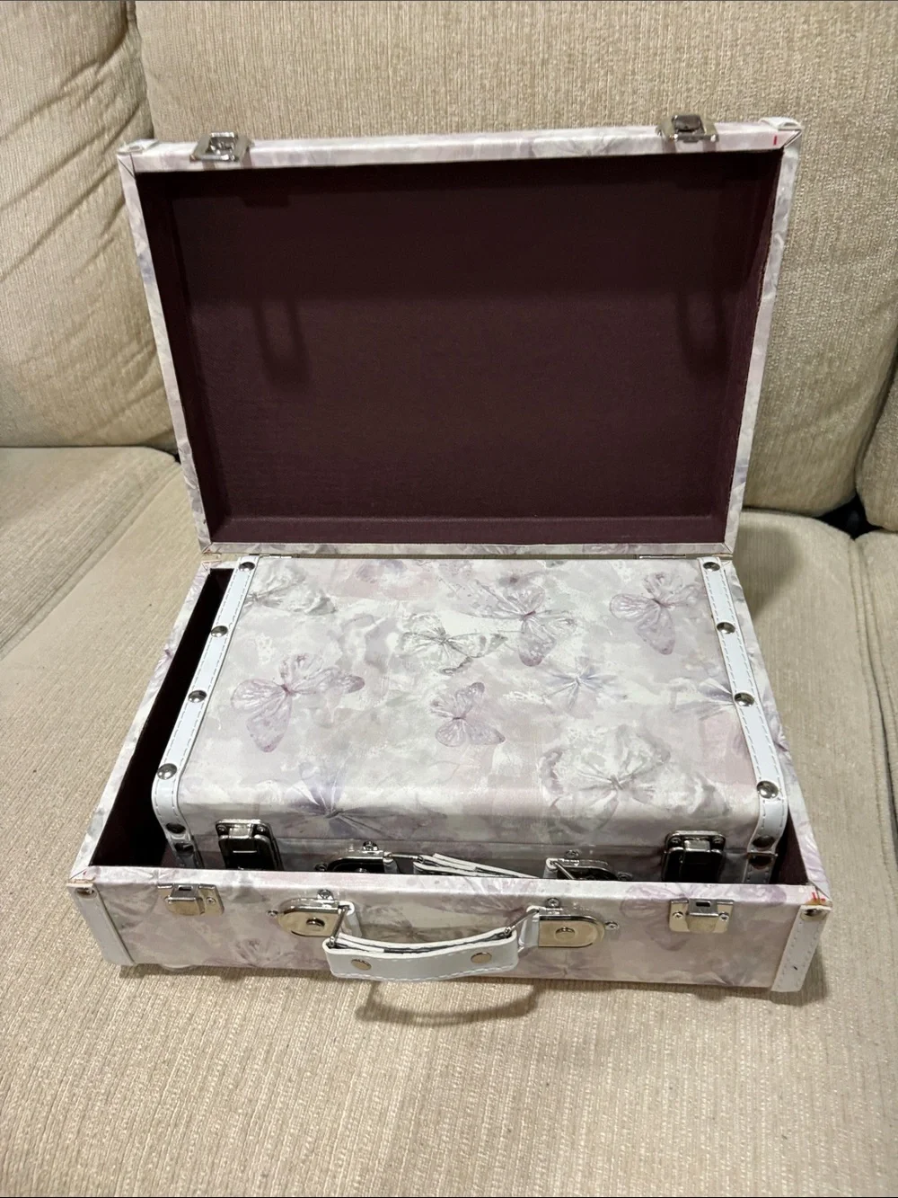 Marshalls Floral Pink & White Decorative Storage Trunks